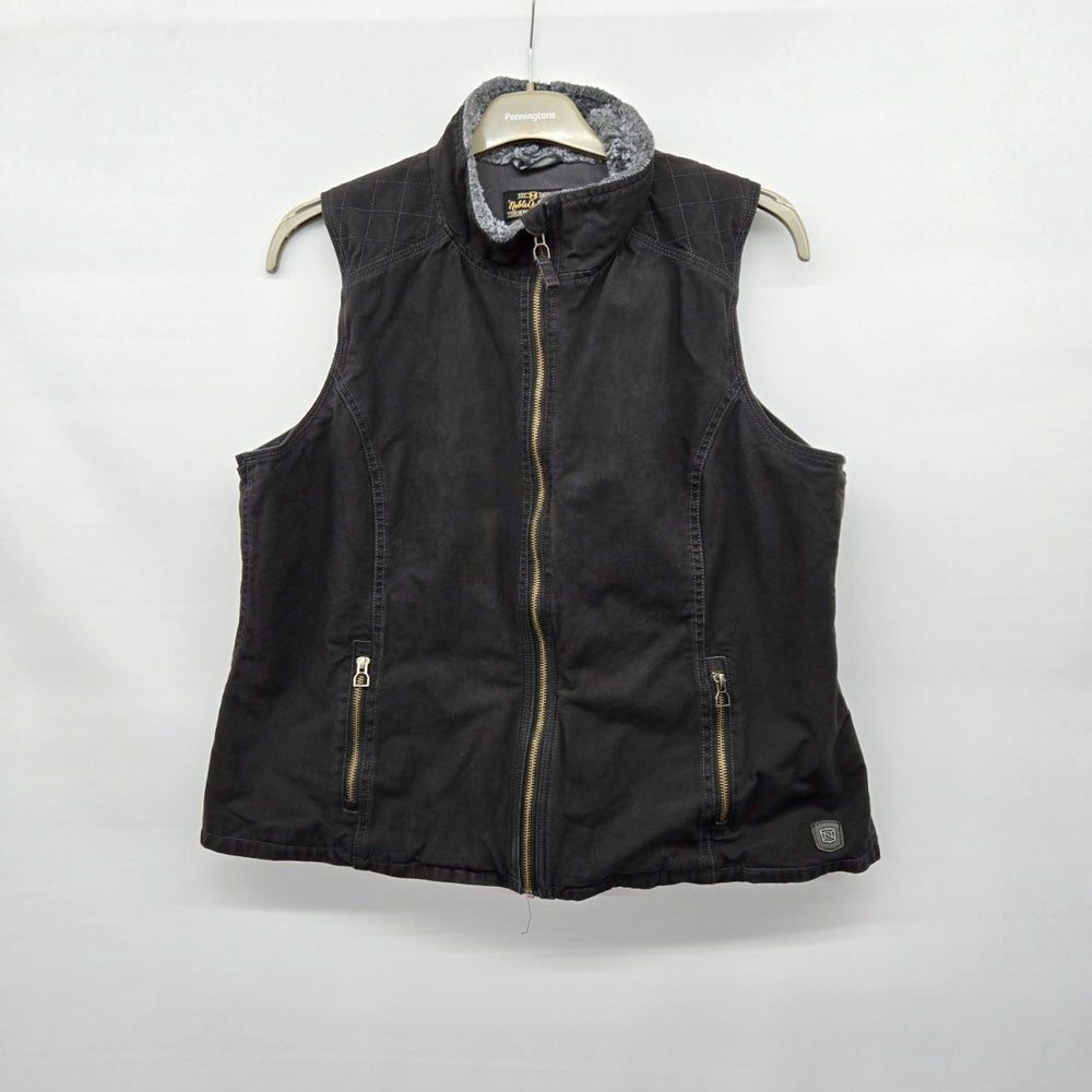Noble Outfitters Women’s Black Quilted Vest Size XL