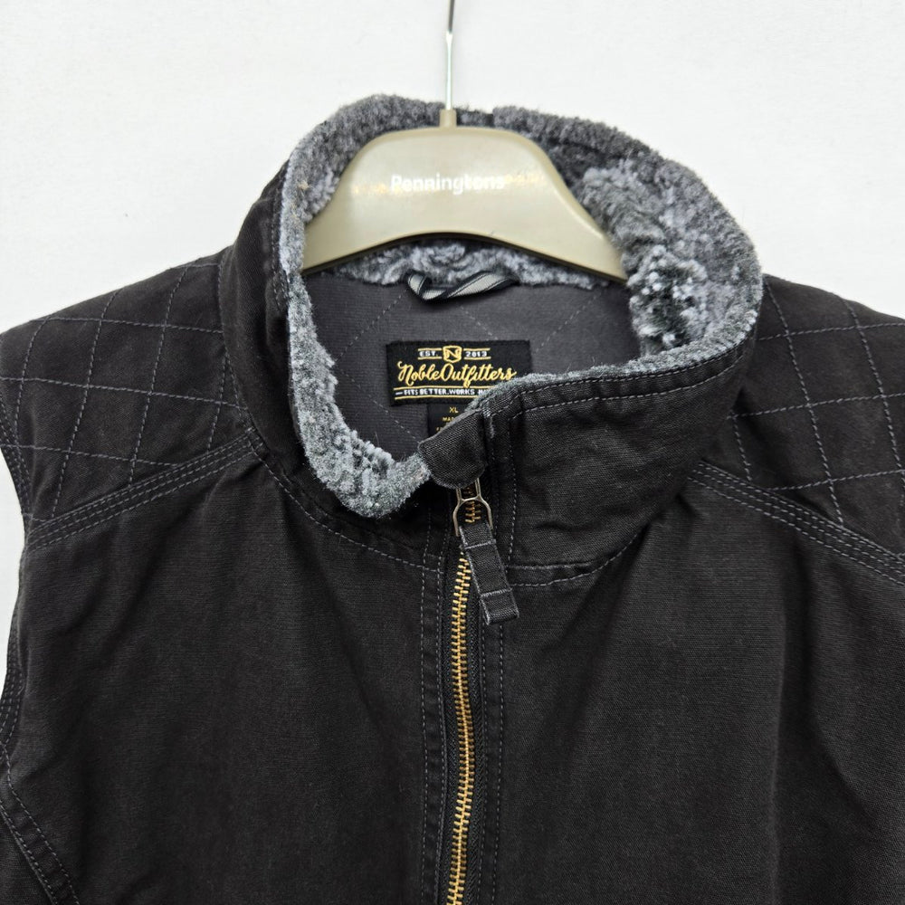 Noble Outfitters Women’s Black Quilted Vest Size XL