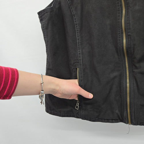 Noble Outfitters Women’s Black Quilted Vest Size XL