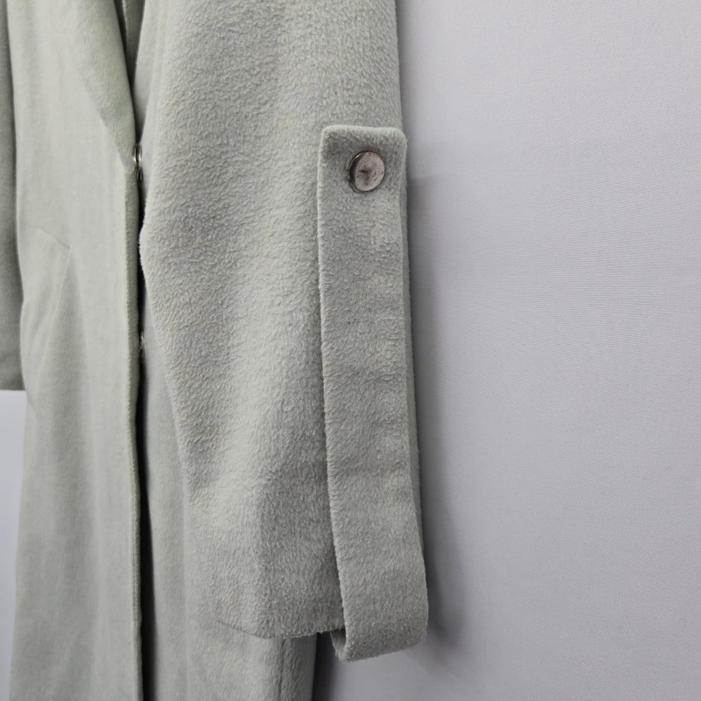 Topshop Sage Green Long Coat Size 2