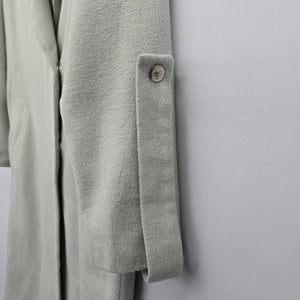 Topshop Sage Green Long Coat Size 2