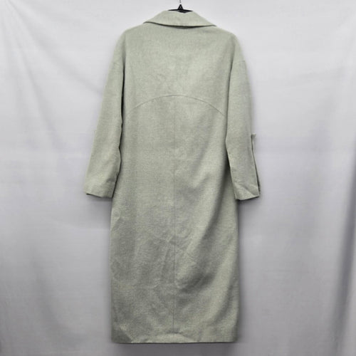 Topshop Sage Green Long Coat Size 2