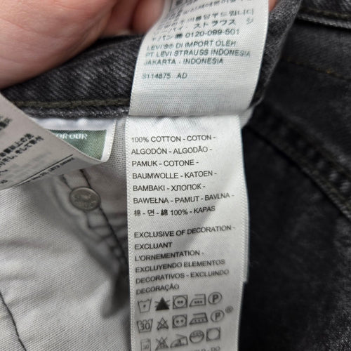 Levi’s Women’s Black Wash Straight Leg Jeans W30xL26