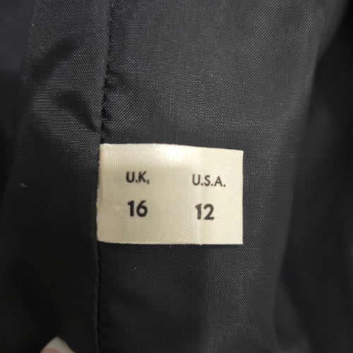 Vintage Rannoch Designs Black Wool Mohair Jacket Size 12