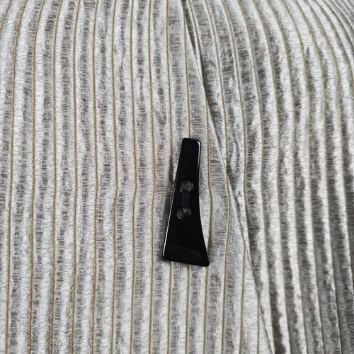 Vintage Patchington Silver Metallic Pleated Jacket Size M