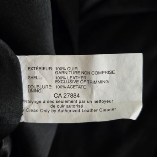 Le Cuir Niko Leather Women’s Black Suede Leather Coat Size 3X