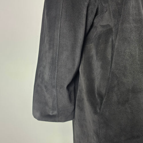 Le Cuir Niko Leather Women’s Black Suede Leather Coat Size 3X