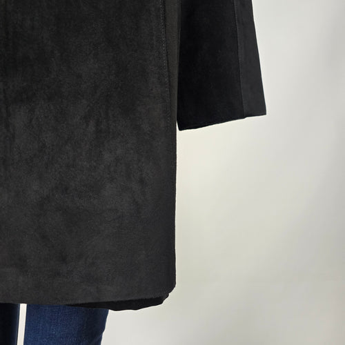 Le Cuir Niko Leather Women’s Black Suede Leather Coat Size 3X
