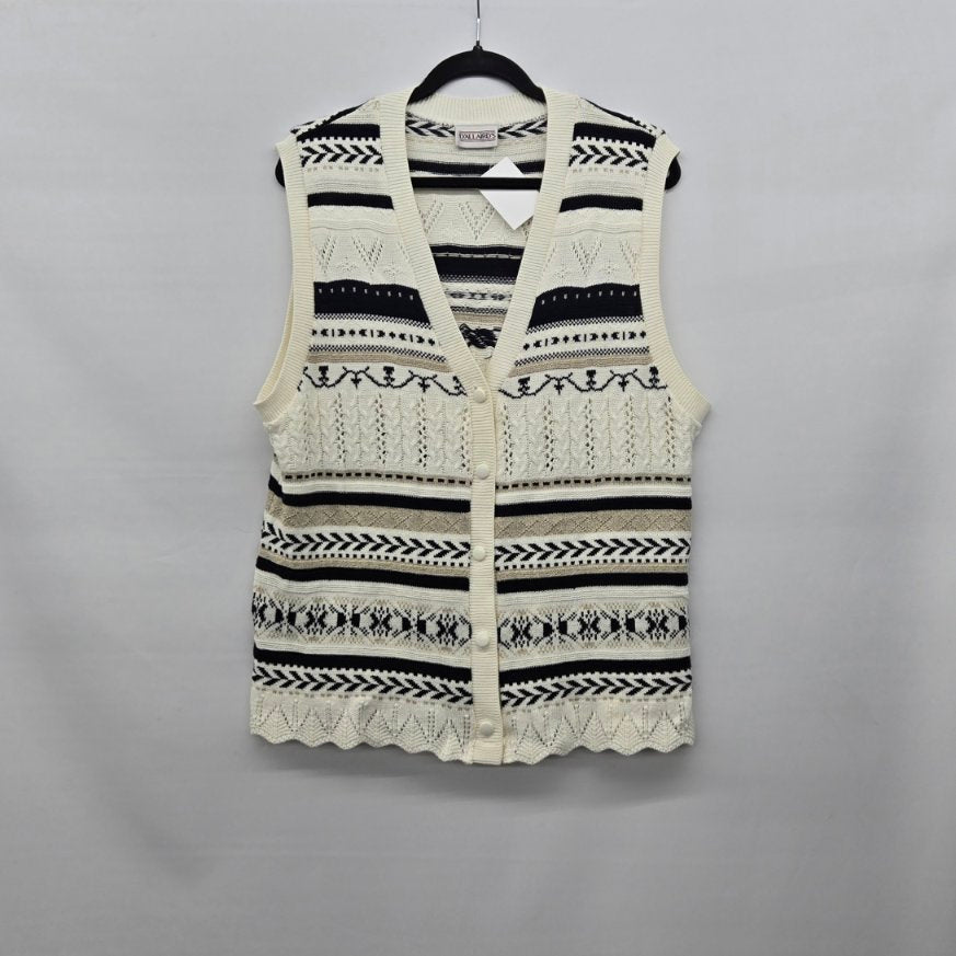 D’Allaird’s Women’s Vintage Knit Sweater Vest - Size L