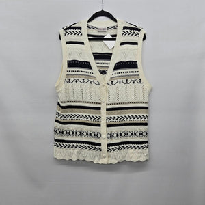 D’Allaird’s Women’s Vintage Knit Sweater Vest - Size L