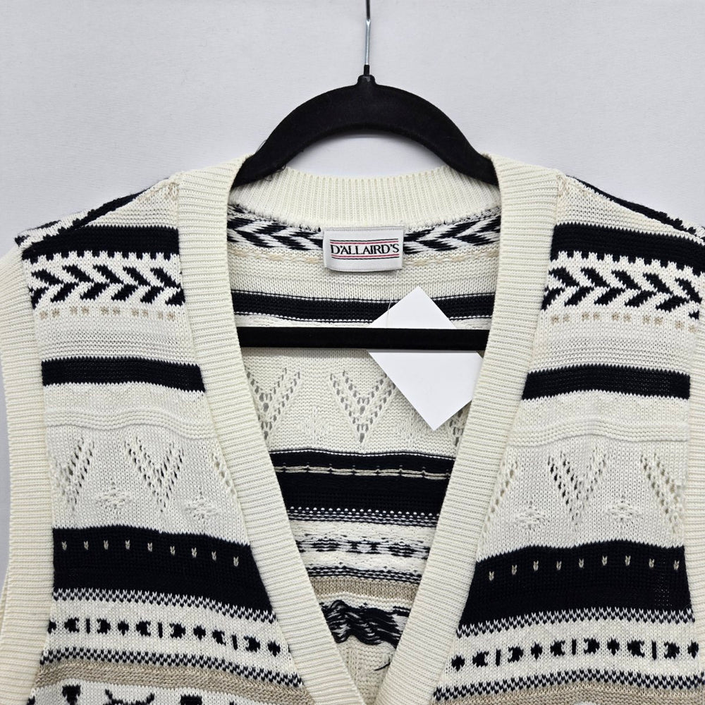 D’Allaird’s Women’s Vintage Knit Sweater Vest - Size L