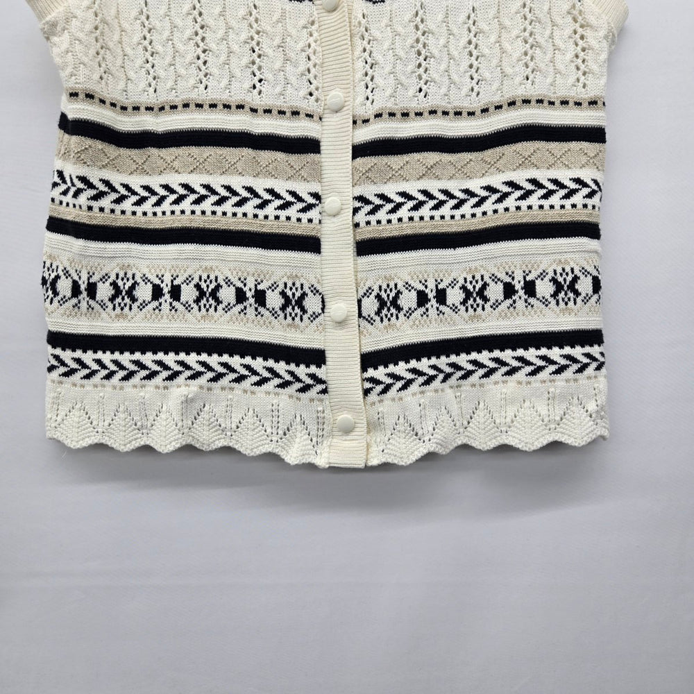 D’Allaird’s Women’s Vintage Knit Sweater Vest - Size L