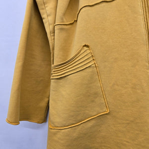 Vintage Fenini Mustard Yellow Cotton Spandex Cardigan Size S