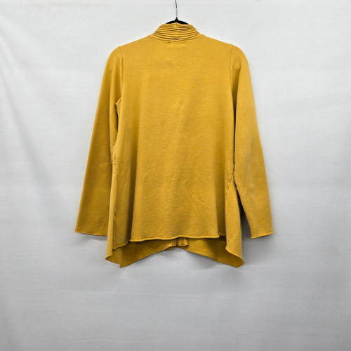 Vintage Fenini Mustard Yellow Cotton Spandex Cardigan Size S