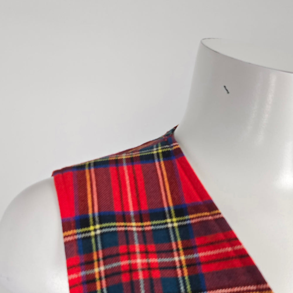 Vintage Surrey Classics Red Tartan Plaid Virgin Wool Vest - Size S