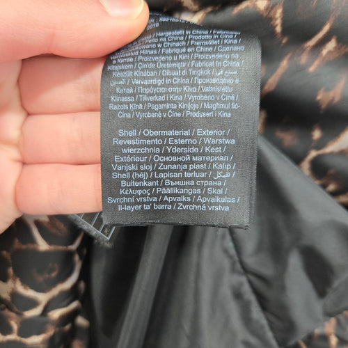 Vero Moda Leopard Print Puffer Jacket Size L