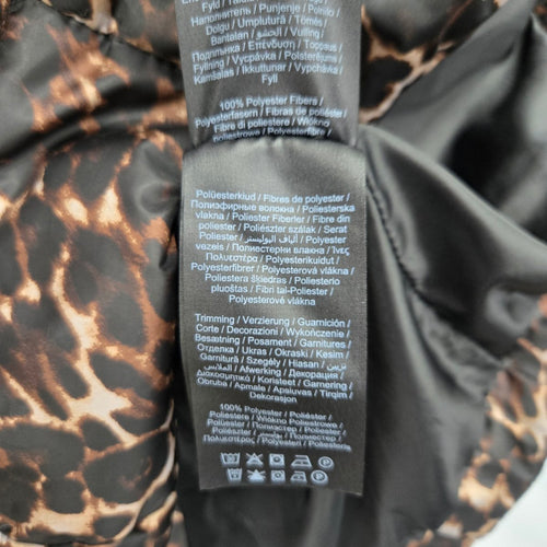 Vero Moda Leopard Print Puffer Jacket Size L