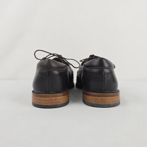 Ruch’s Secret Women’s Brown Black Textured Lace-Up Oxford Shoes Size 7
