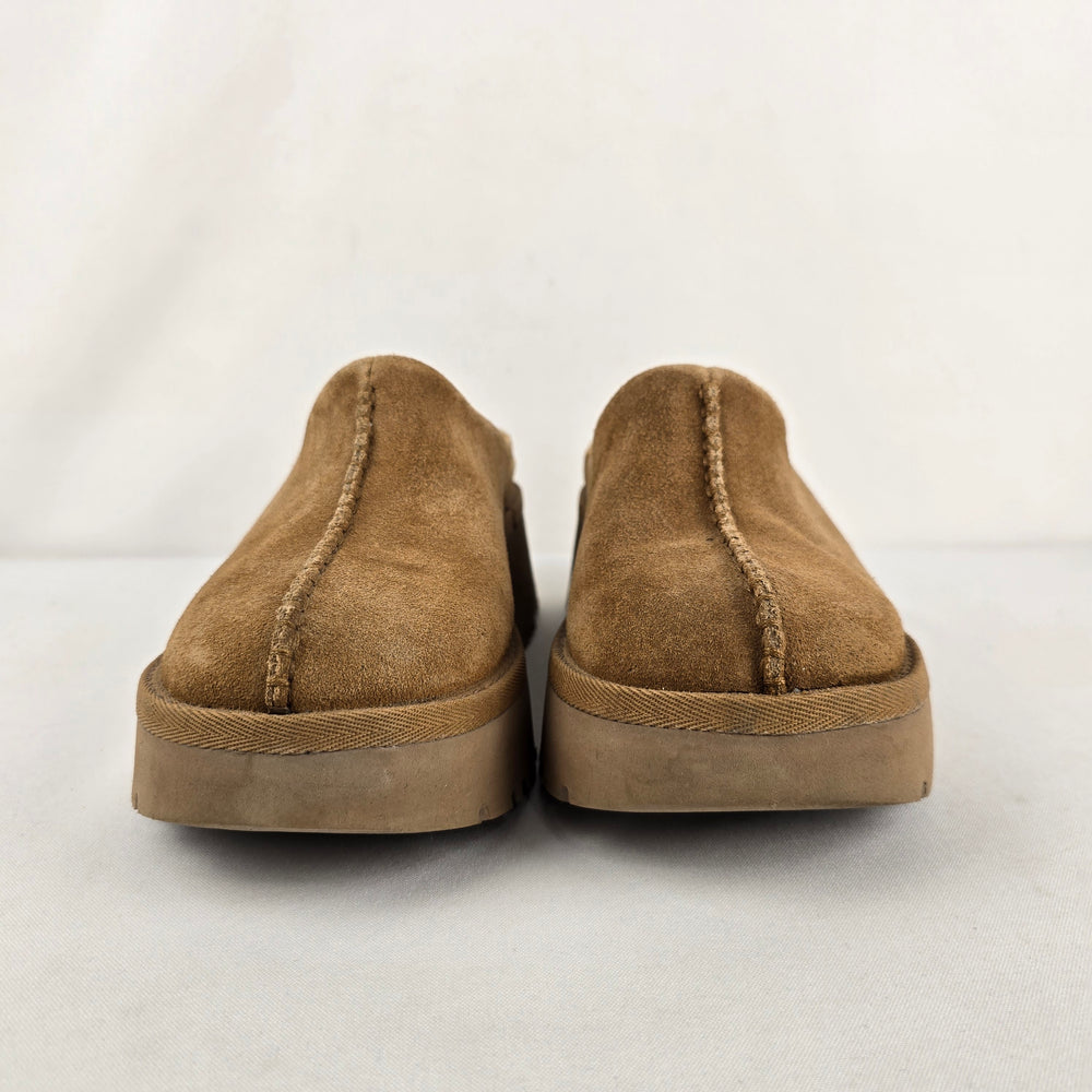 Vintage UGG Brown Suede Platform Clogs Size 8