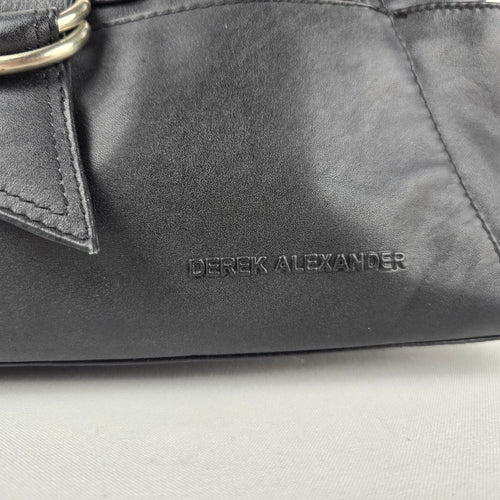 Derek Alexander Black Leather Shoulder Bag