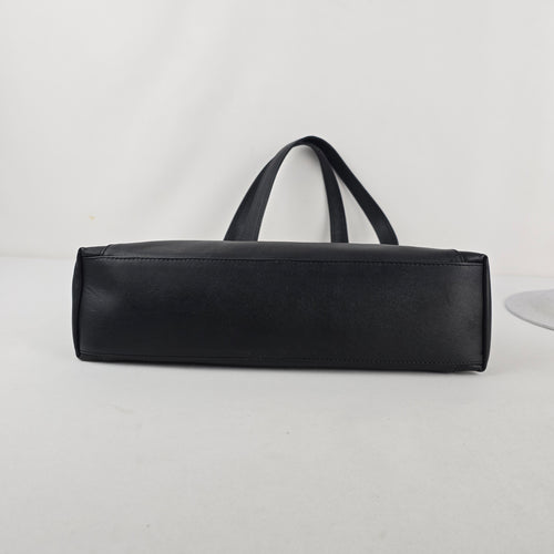 Derek Alexander Black Leather Shoulder Bag