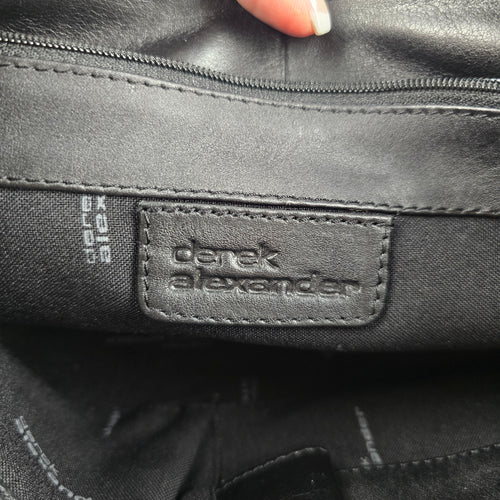 Derek Alexander Black Leather Shoulder Bag