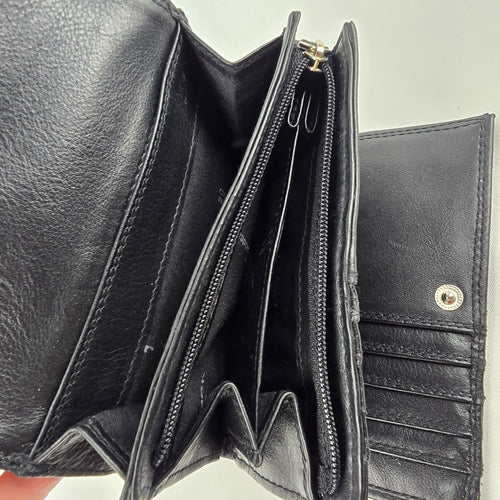 Derek Alexander Black Leather Wallet
