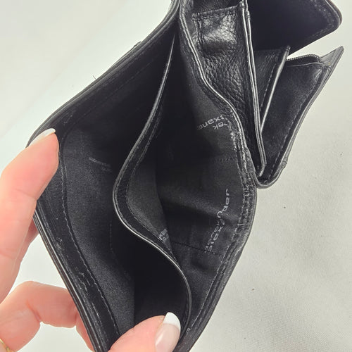 Derek Alexander Black Leather Wallet