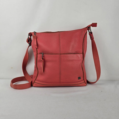 The Sak Coral Pink Leather Crossbody Bag