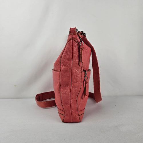 The Sak Coral Pink Leather Crossbody Bag