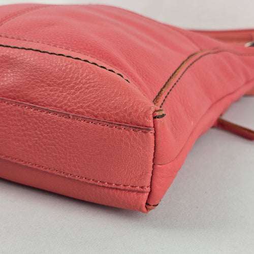 The Sak Coral Pink Leather Crossbody Bag