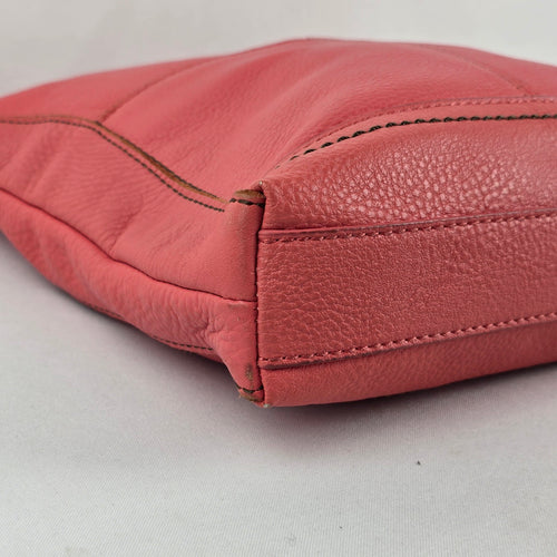 The Sak Coral Pink Leather Crossbody Bag