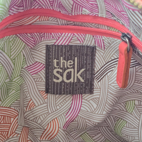 The Sak Coral Pink Leather Crossbody Bag