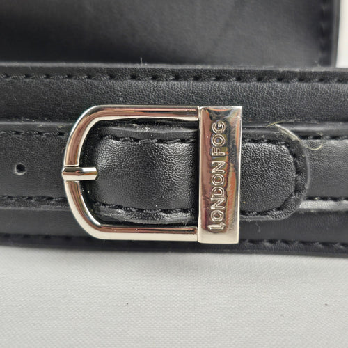 Vintage London Fog Black Structured Handbag Briefcase
