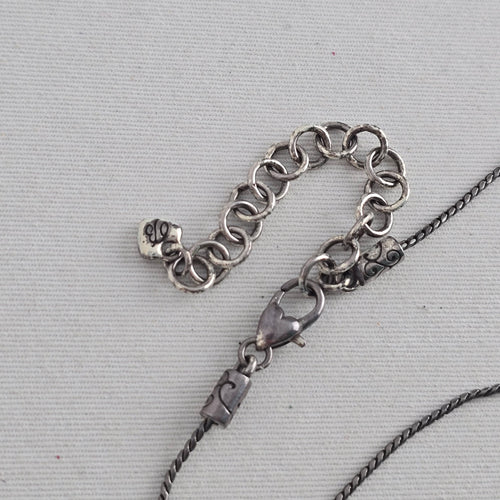 Brighton Silver Plated Pavé Crystal Butterfly Slide Pendant Necklace