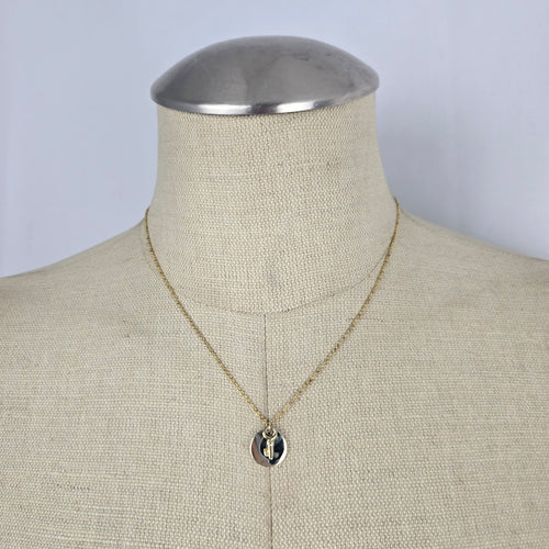 eLiasz and eLLa Canadian Designer Gold Tone Key Charm Pendant Necklace