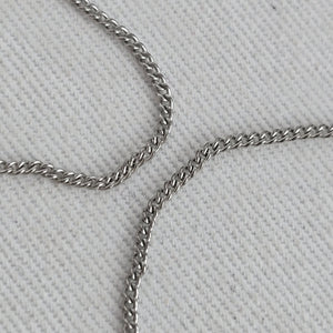 Vintage 925 Sterling Silver Fish Hook Pendant Necklace