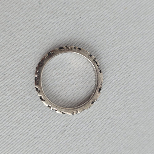 Silpada 925 Sterling Silver Scroll Pattern Band Ring Size 7