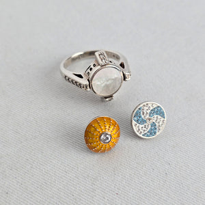 Kameleon 925 Sterling Silver Interchangeable Snap Ring Size 9.25