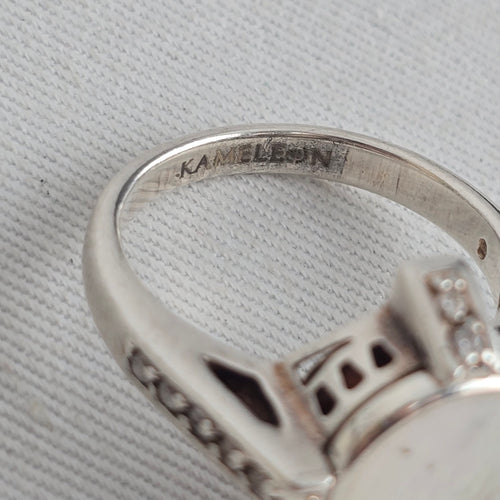 Kameleon 925 Sterling Silver Interchangeable Snap Ring Size 9.25