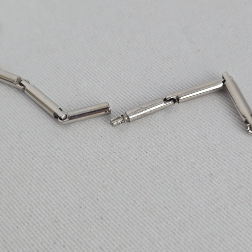 Gold & Jewels Silver Tone Geometric Square Crystal Necklace