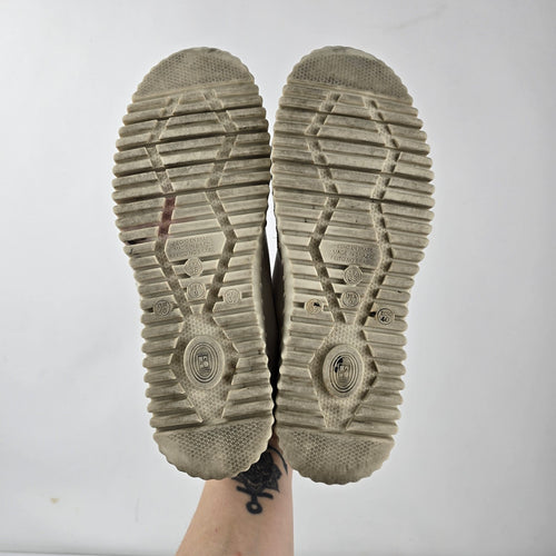Bottero Comfort Beige Leather Bungee Slip-On Low-Top Sneakers Size 9