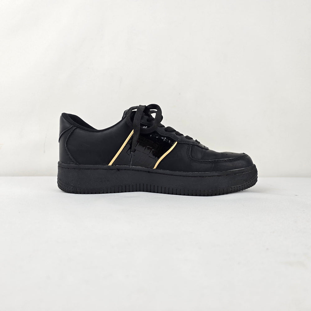 Replay Women’s Black Leather Platform Sneakers Size 38/7.5