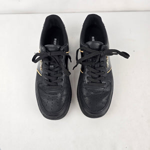 Replay Women’s Black Leather Platform Sneakers Size 38/7.5