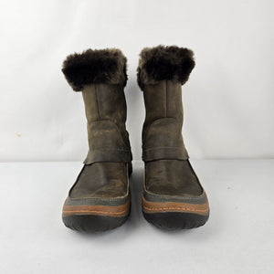 Merrell Women’s Olive Brown Falcon Winter Boots Size 9.5