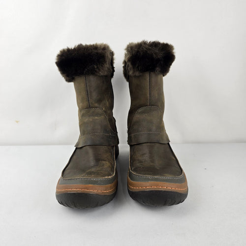 Merrell Women’s Olive Brown Falcon Winter Boots Size 9.5