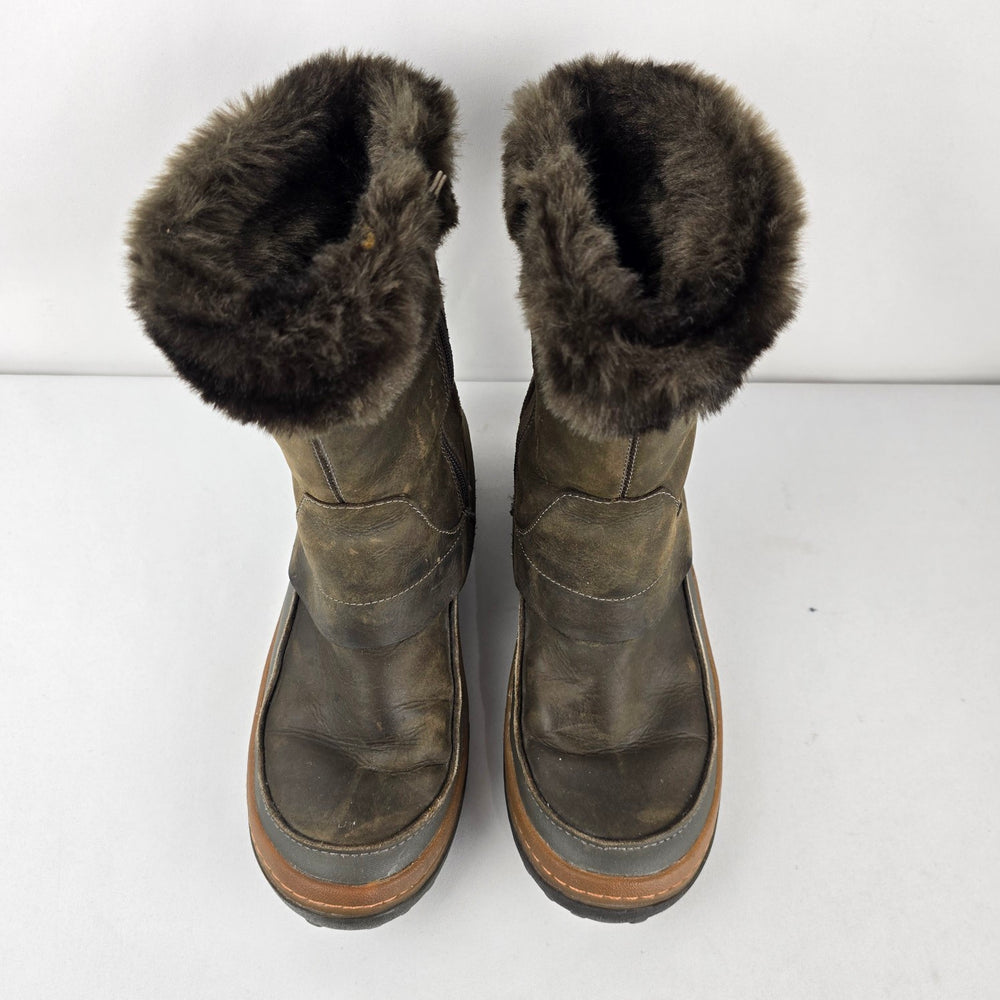 Merrell Women’s Olive Brown Falcon Winter Boots Size 9.5