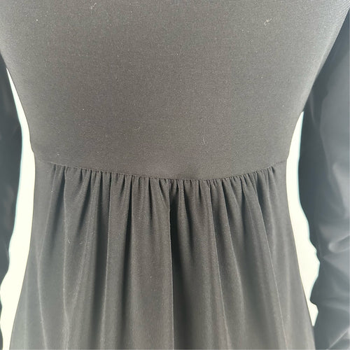 Frank Lyman Black Rushed Sleeve Mini Dress Size 4