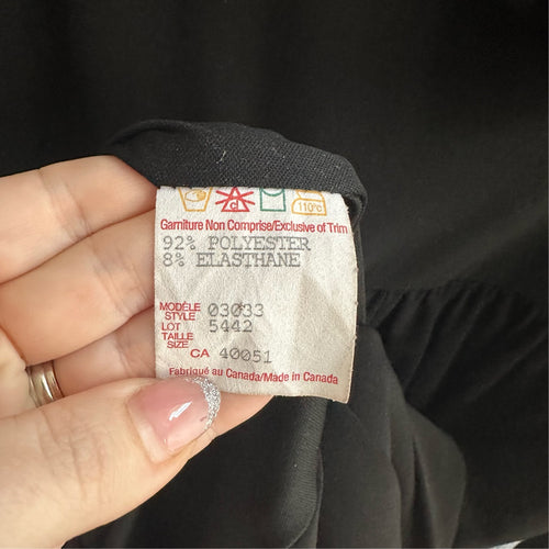 Frank Lyman Black Rushed Sleeve Mini Dress Size 4