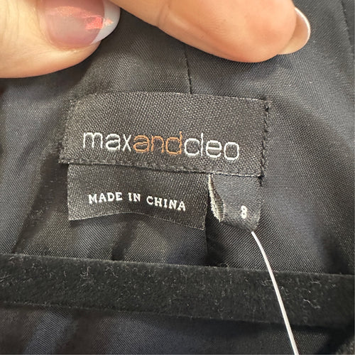 Max & Cleo Black Baby Doll Mini Dress Size 8